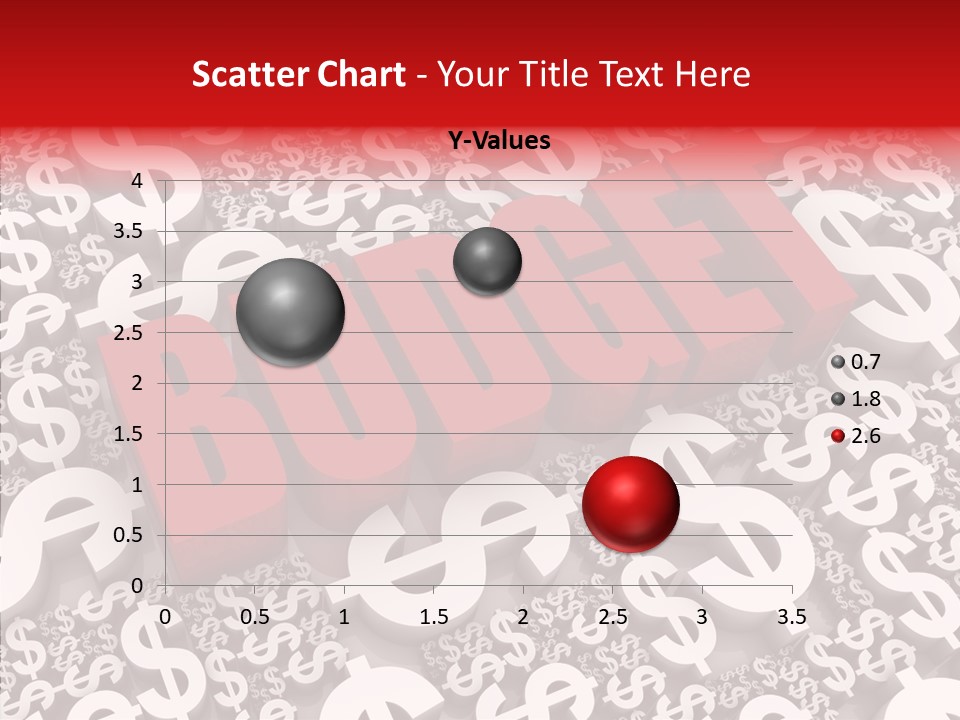 Currency Red Dollar PowerPoint Template