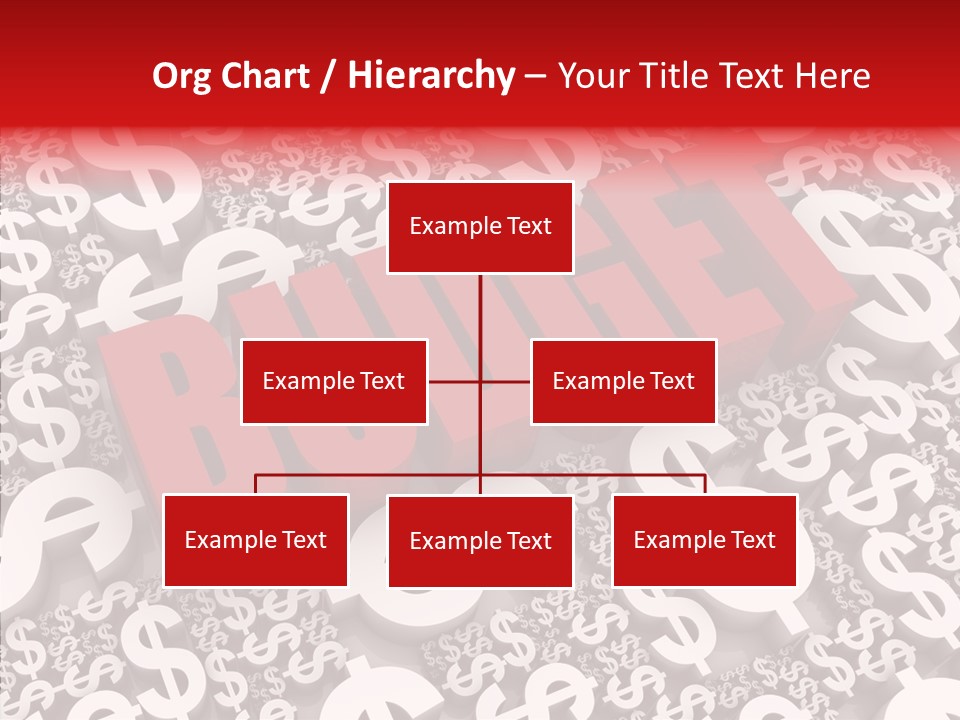 Currency Red Dollar PowerPoint Template