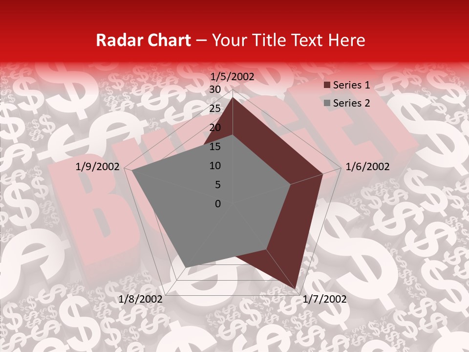 Currency Red Dollar PowerPoint Template