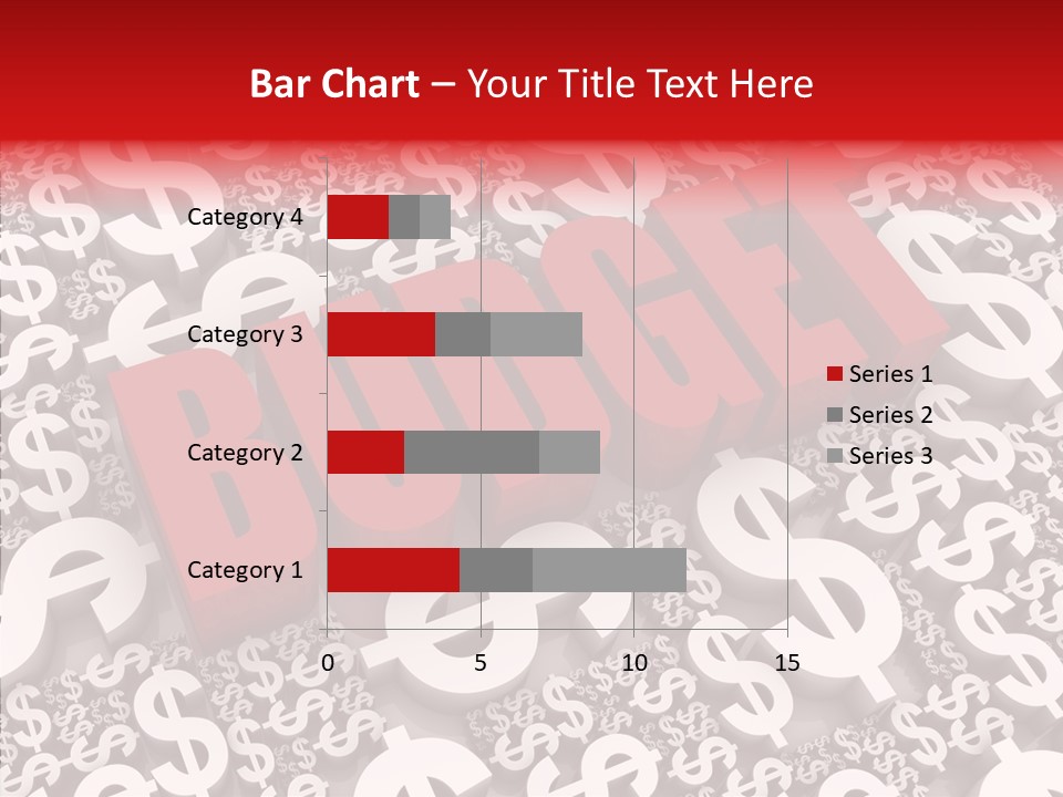 Currency Red Dollar PowerPoint Template
