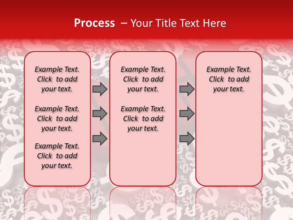 Currency Red Dollar PowerPoint Template