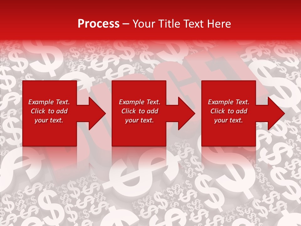 Currency Red Dollar PowerPoint Template