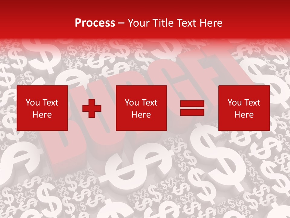 Currency Red Dollar PowerPoint Template