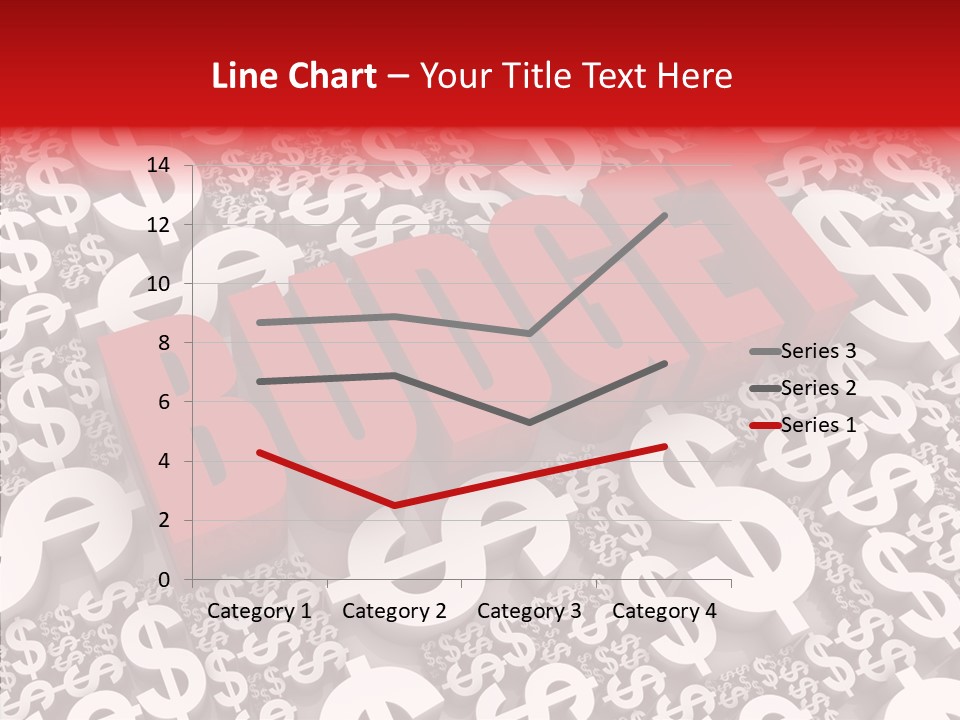 Currency Red Dollar PowerPoint Template