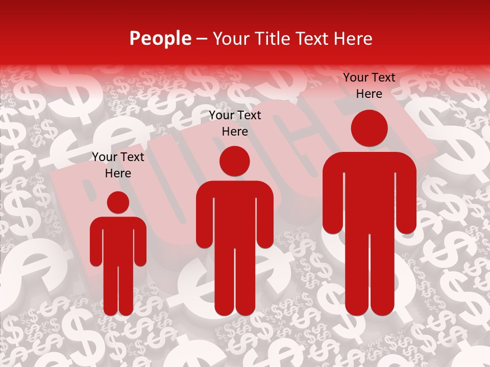 Currency Red Dollar PowerPoint Template