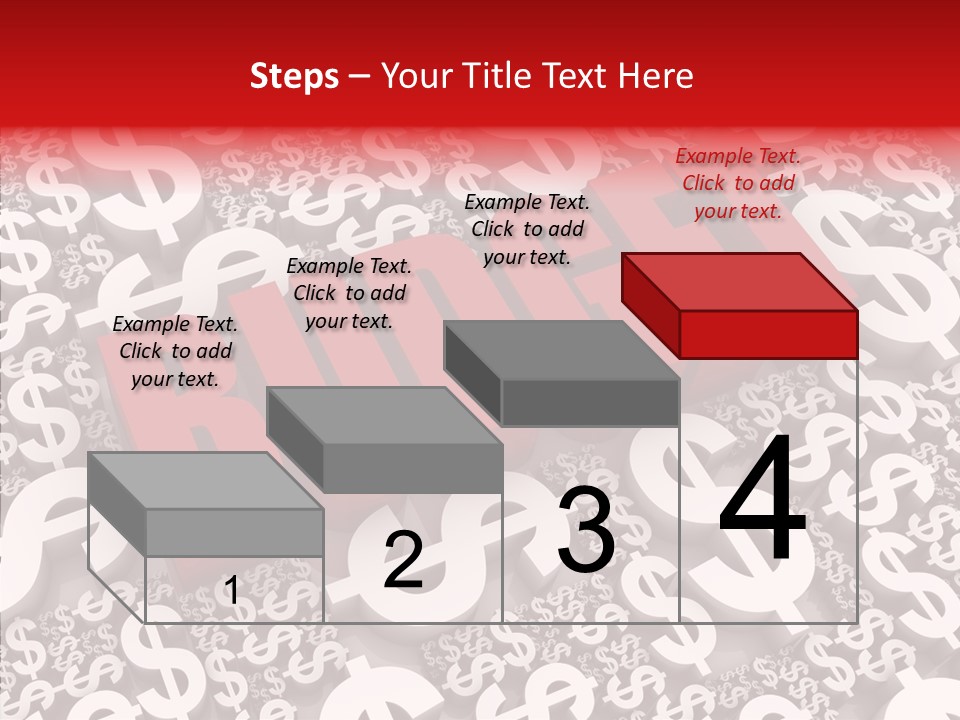 Currency Red Dollar PowerPoint Template