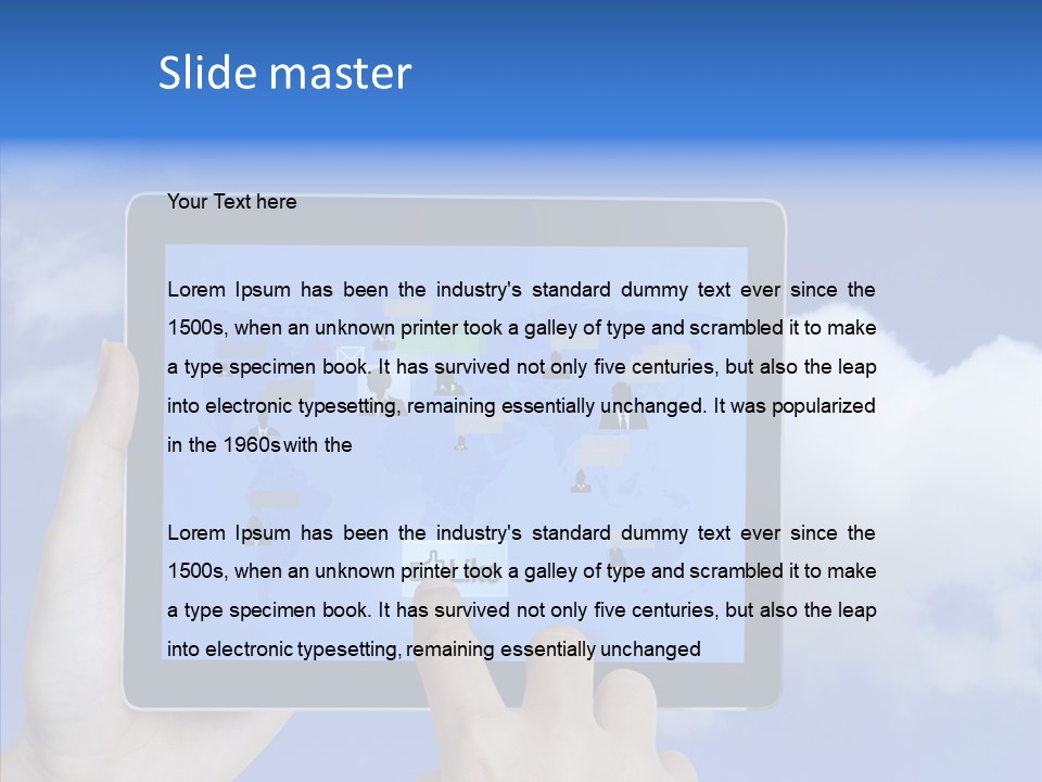 Pad People Equipment PowerPoint Template