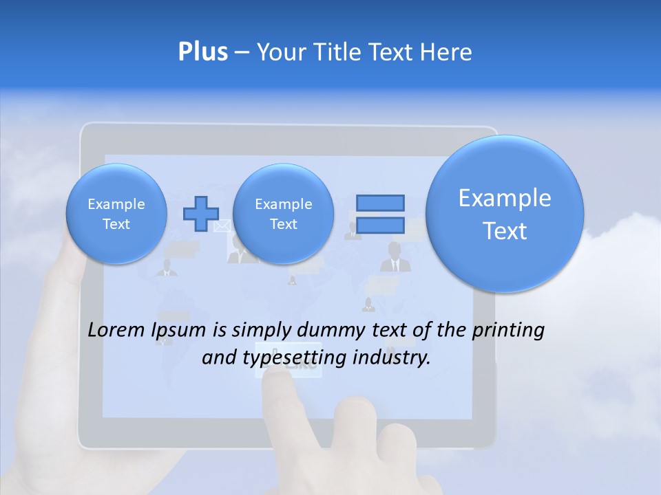 Pad People Equipment PowerPoint Template