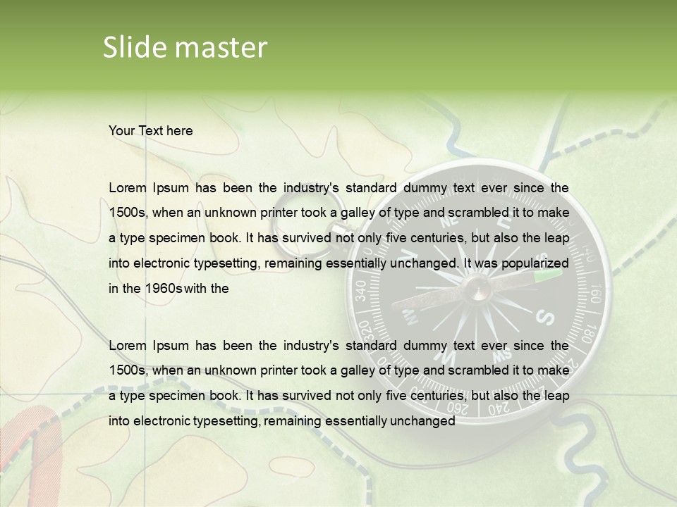 Education Cartographer Geography PowerPoint Template