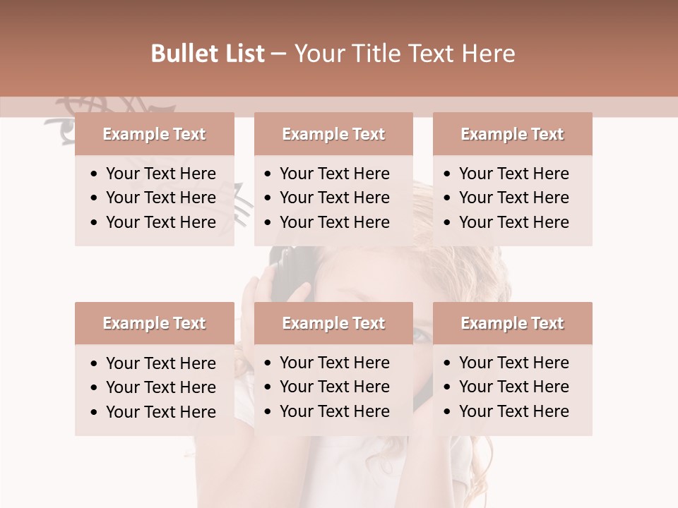 White Fun Headphones PowerPoint Template