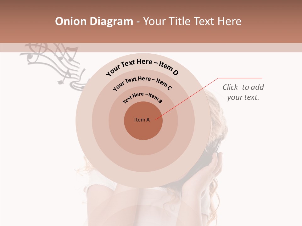 White Fun Headphones PowerPoint Template