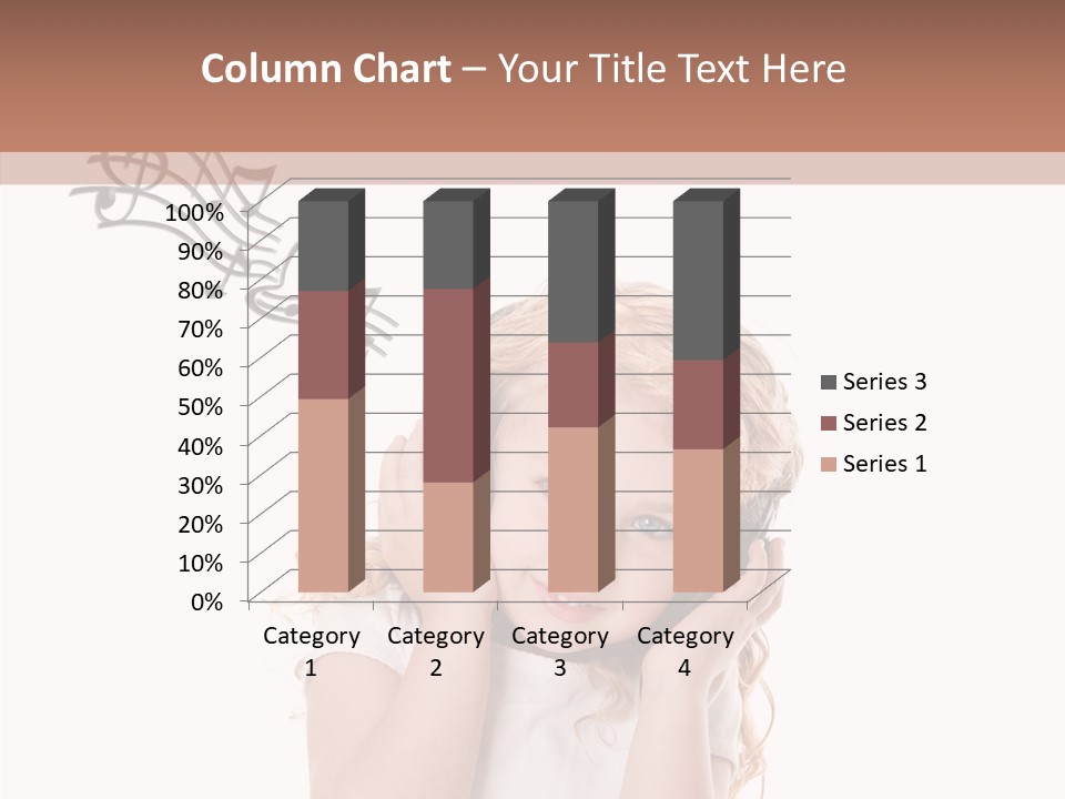 White Fun Headphones PowerPoint Template