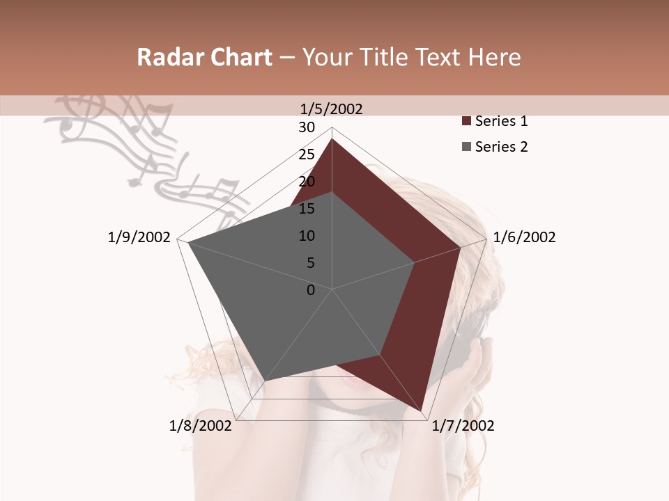 White Fun Headphones PowerPoint Template
