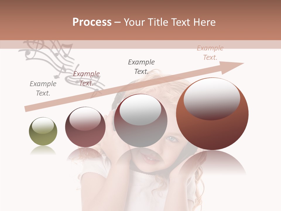 White Fun Headphones PowerPoint Template