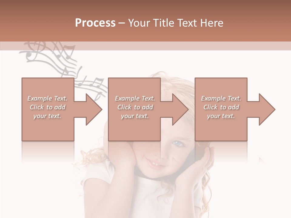 White Fun Headphones PowerPoint Template