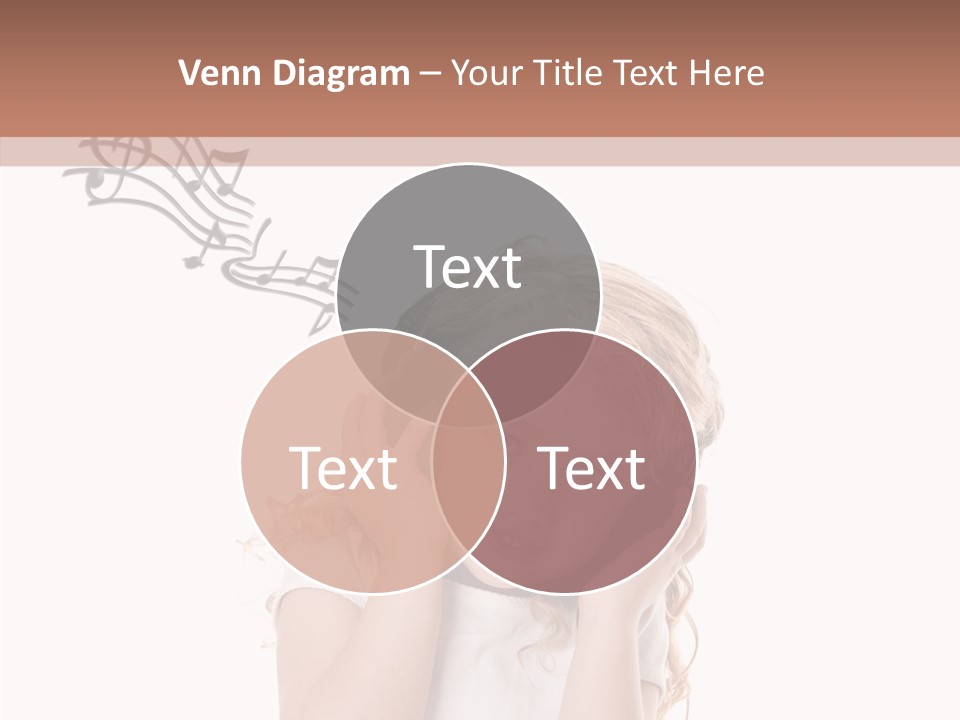 White Fun Headphones PowerPoint Template