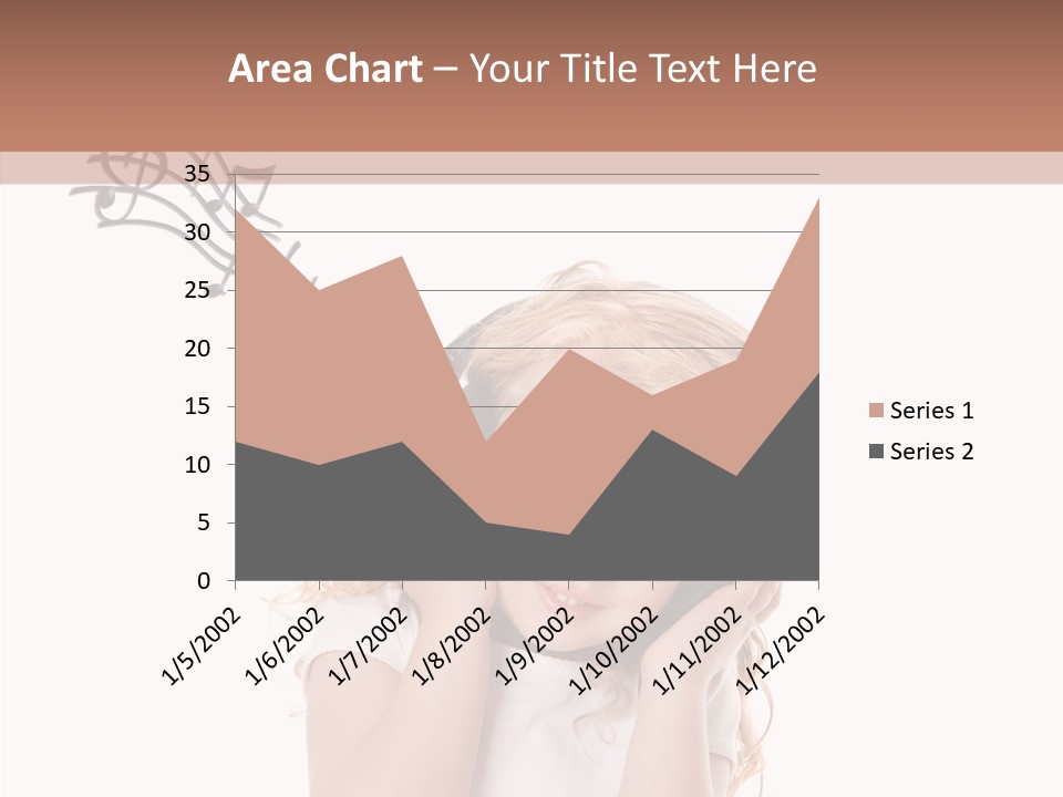 White Fun Headphones PowerPoint Template
