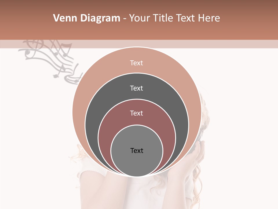 White Fun Headphones PowerPoint Template