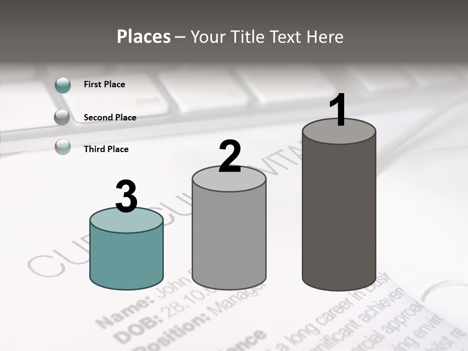 Job Application Colour Words PowerPoint Template