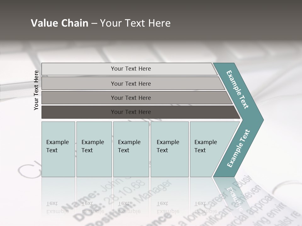 Job Application Colour Words PowerPoint Template