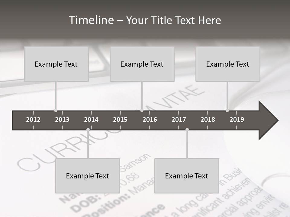 Job Application Colour Words PowerPoint Template