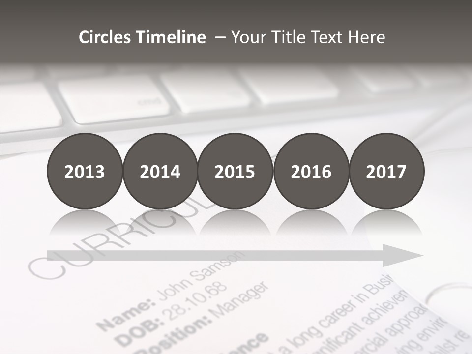 Job Application Colour Words PowerPoint Template