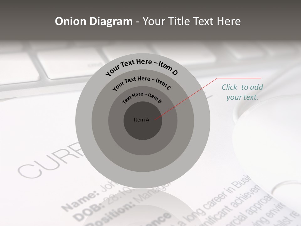 Job Application Colour Words PowerPoint Template