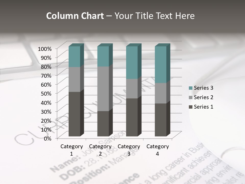 Job Application Colour Words PowerPoint Template
