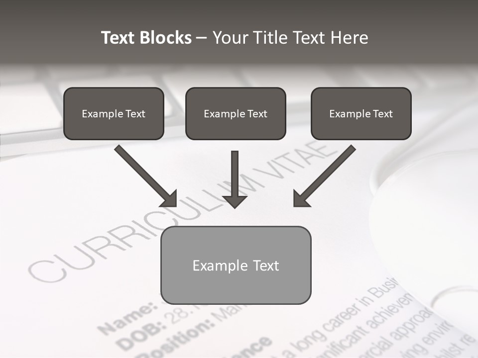 Job Application Colour Words PowerPoint Template