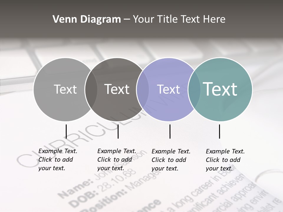 Job Application Colour Words PowerPoint Template