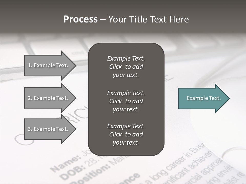 Job Application Colour Words PowerPoint Template