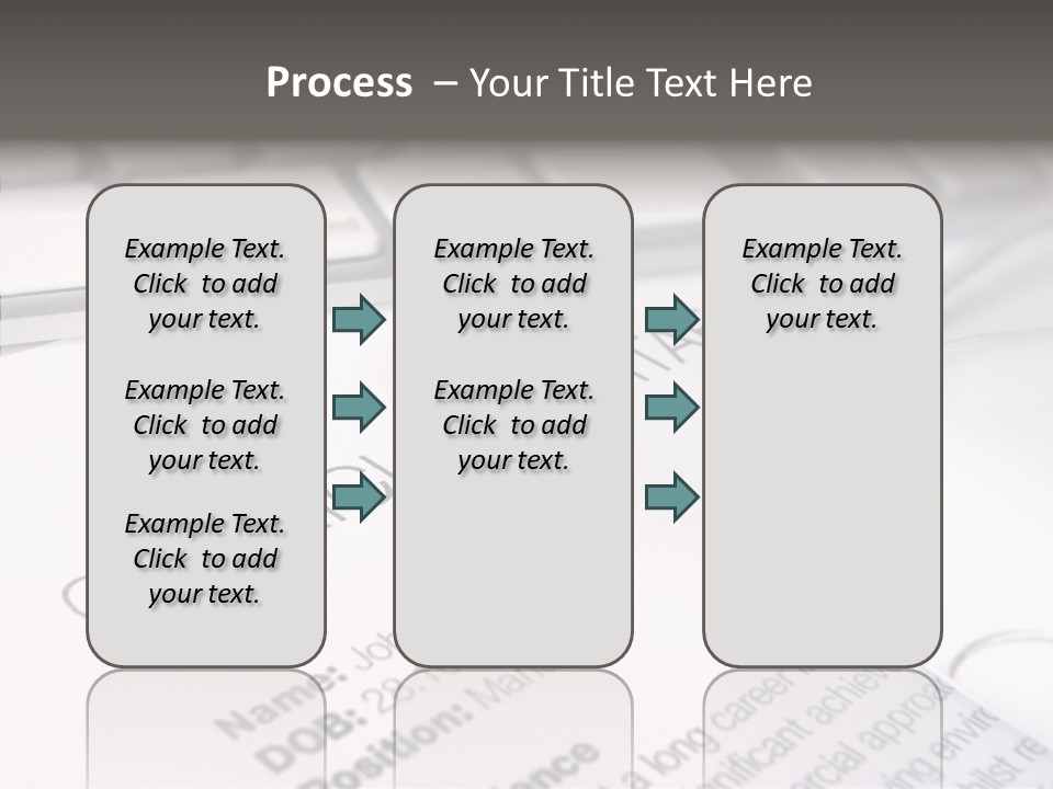 Job Application Colour Words PowerPoint Template