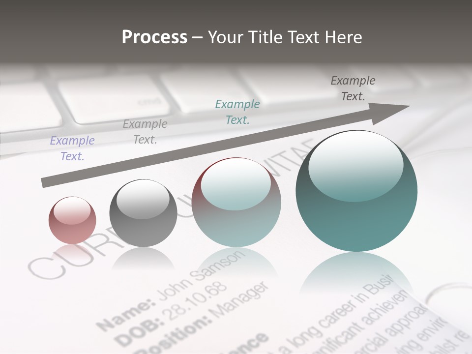 Job Application Colour Words PowerPoint Template