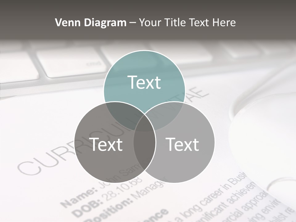 Job Application Colour Words PowerPoint Template