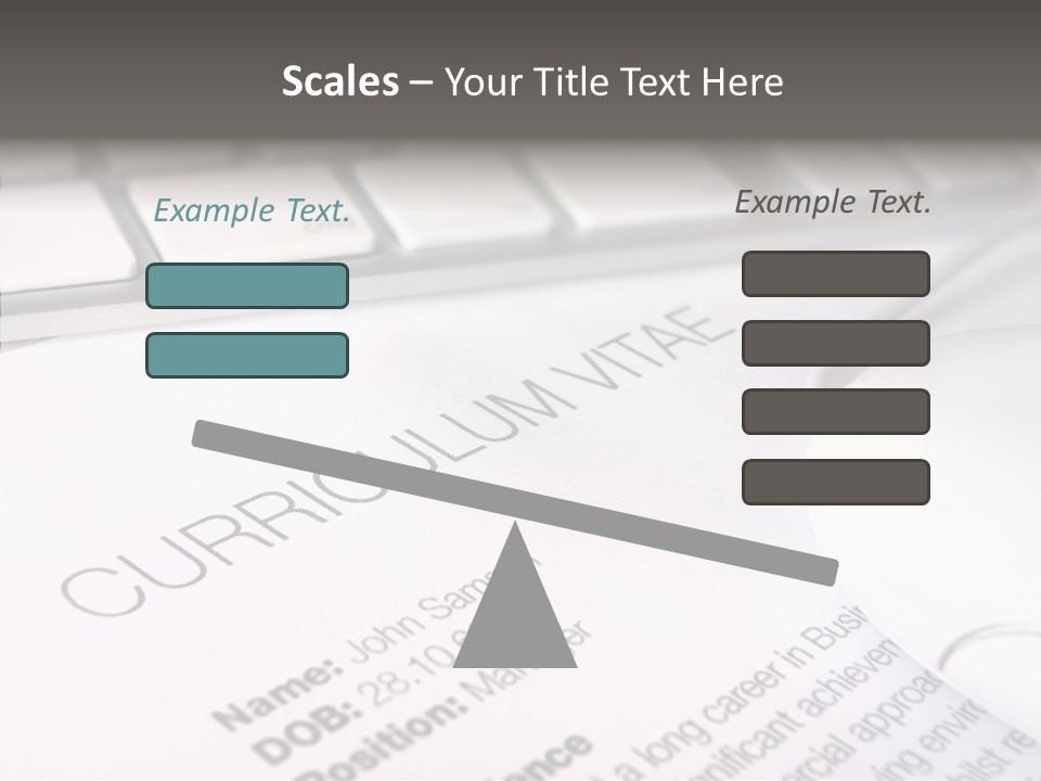 Job Application Colour Words PowerPoint Template