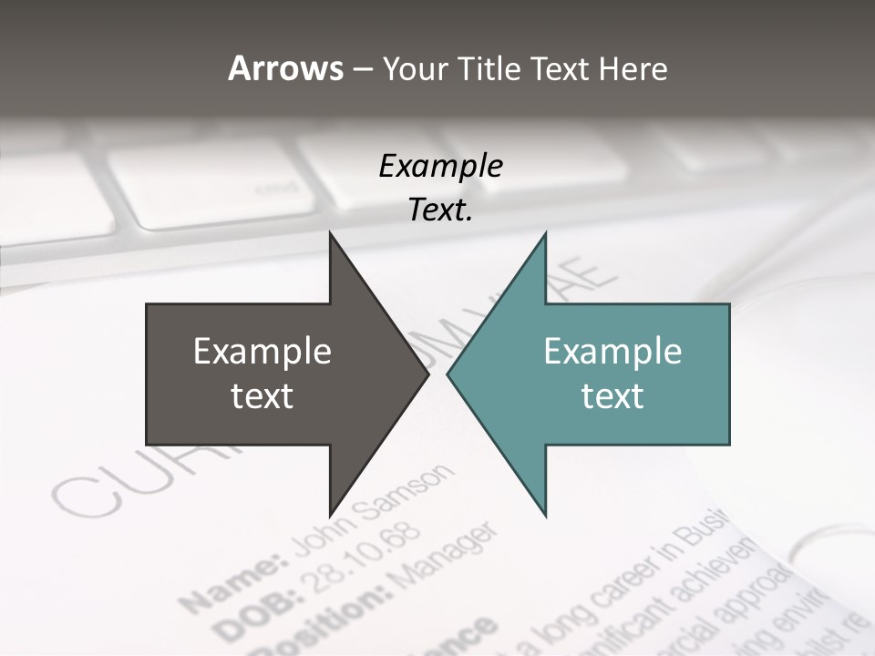 Job Application Colour Words PowerPoint Template