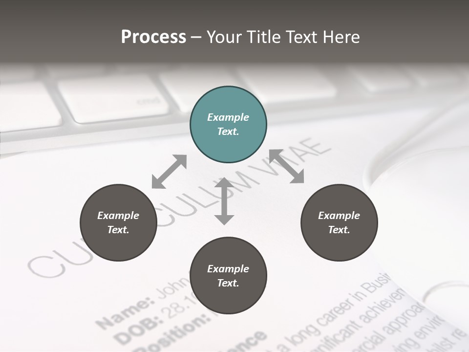 Job Application Colour Words PowerPoint Template