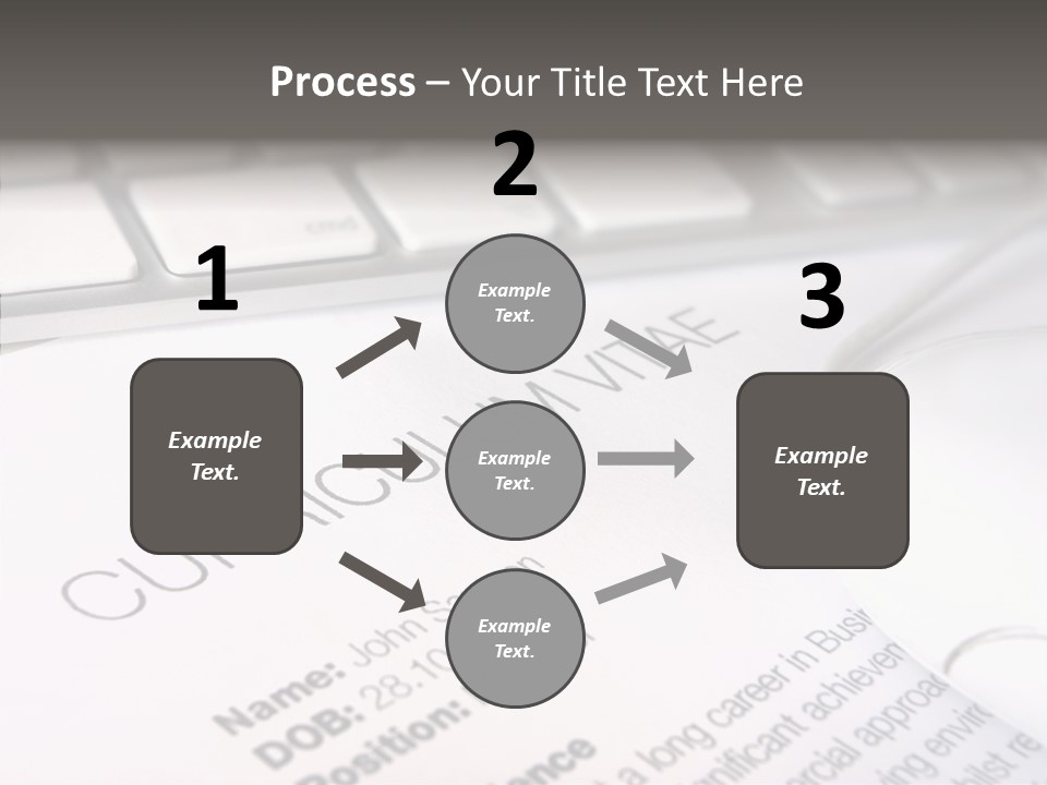 Job Application Colour Words PowerPoint Template