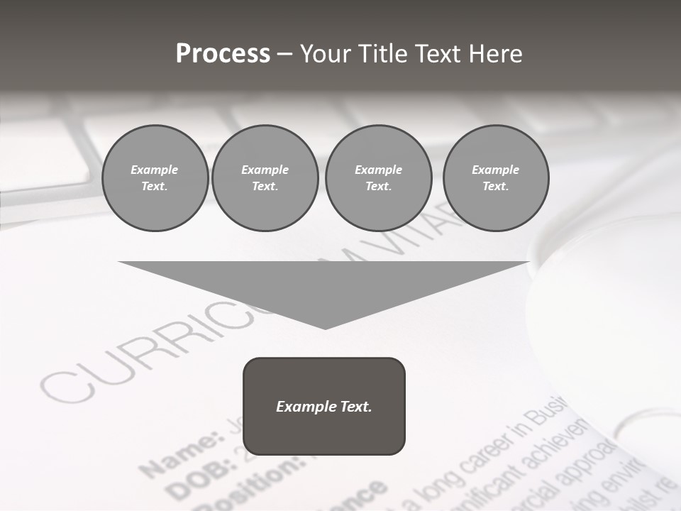 Job Application Colour Words PowerPoint Template