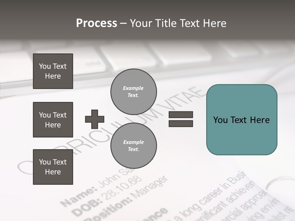 Job Application Colour Words PowerPoint Template