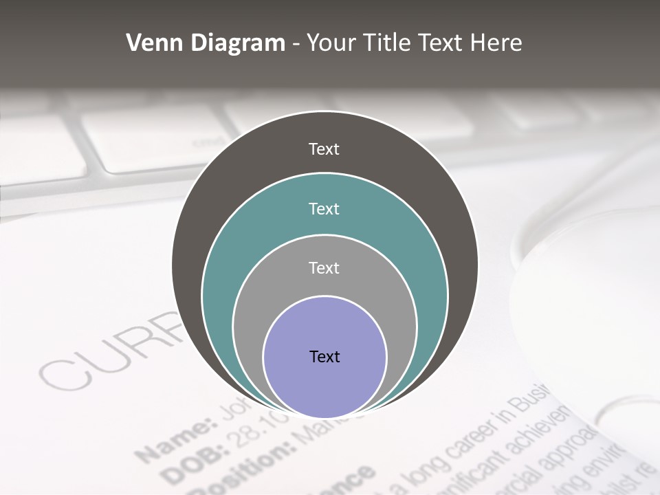 Job Application Colour Words PowerPoint Template