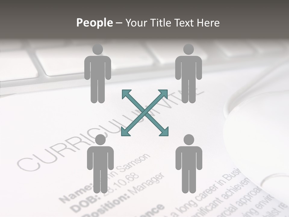 Job Application Colour Words PowerPoint Template