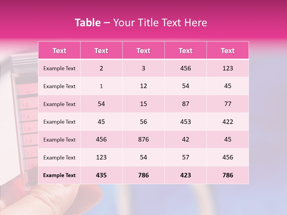 Heat Well Water Chlorine Test PowerPoint Template