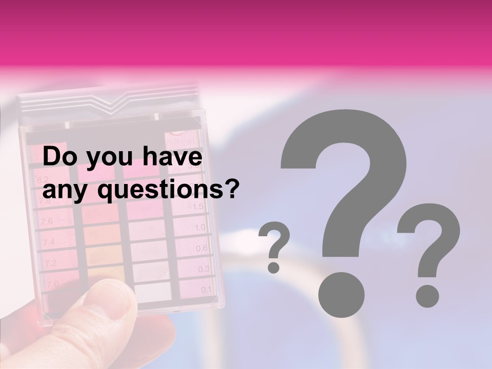 Heat Well Water Chlorine Test PowerPoint Template