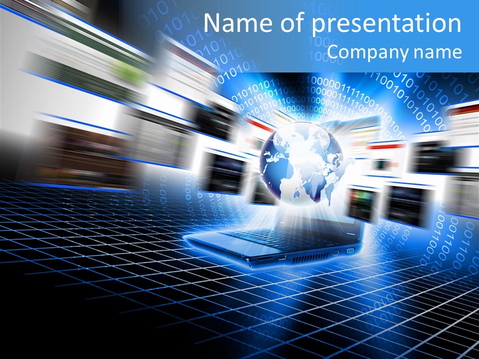 Technology Web Global PowerPoint Template