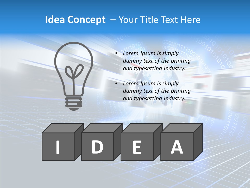 Technology Web Global PowerPoint Template