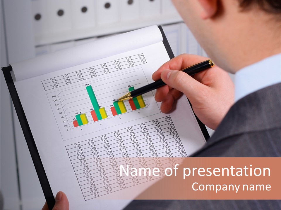 Work Information Data PowerPoint Template