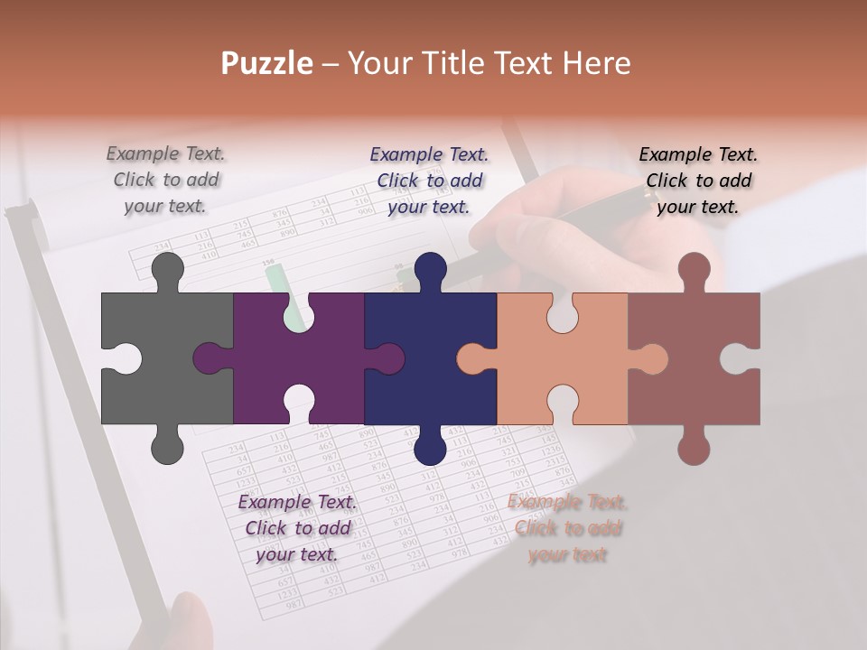 Work Information Data PowerPoint Template