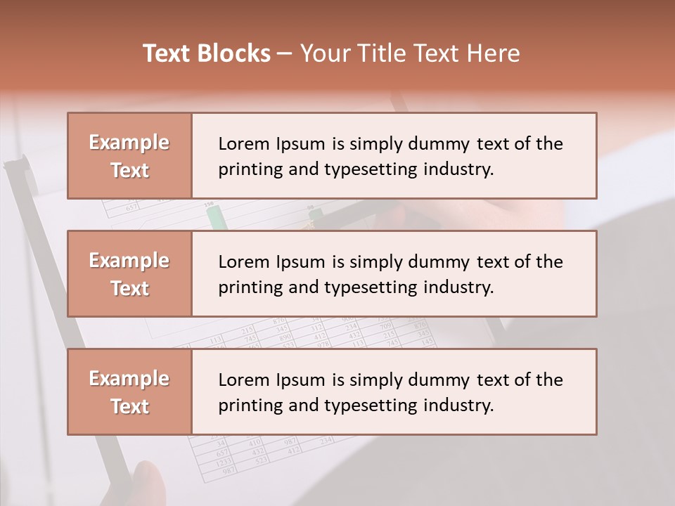 Work Information Data PowerPoint Template