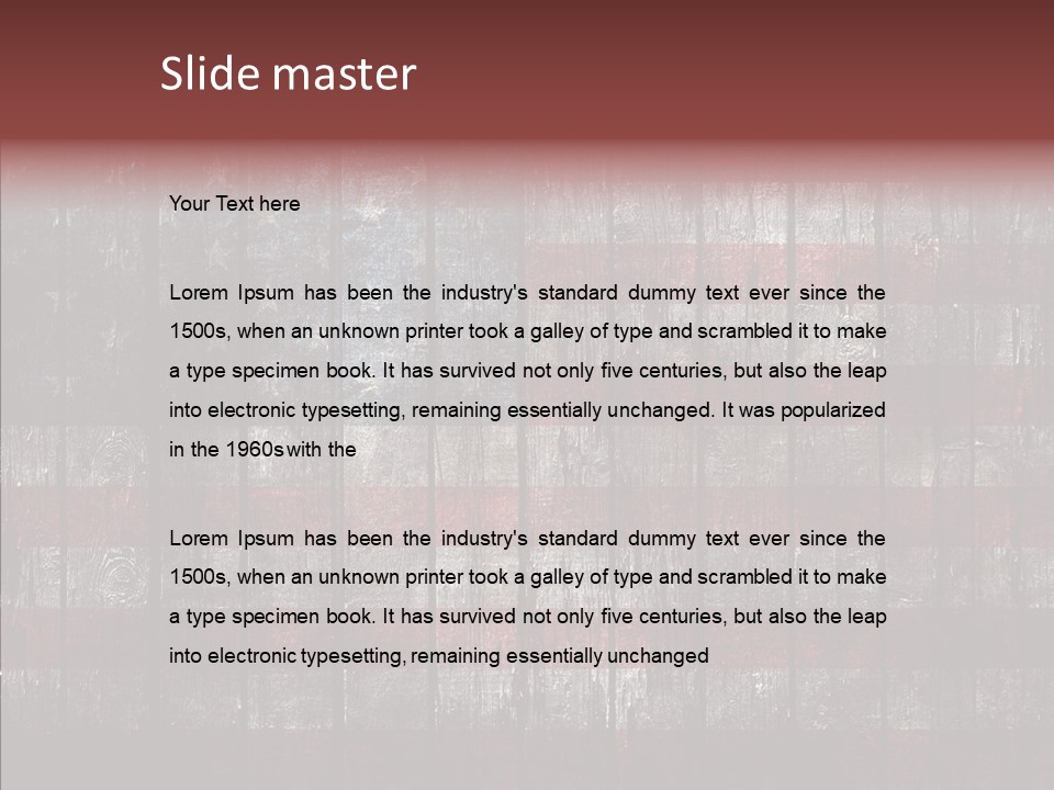 Old Design Board PowerPoint Template